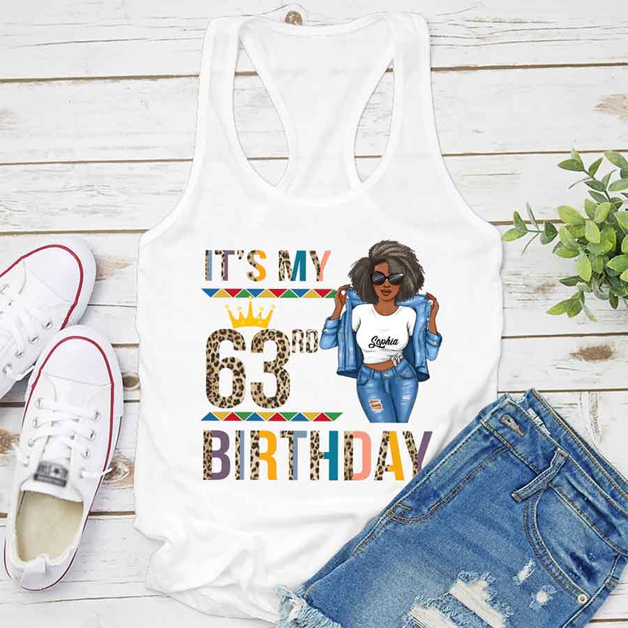 Personalized 63rd Birthday Shirts, Custom Birthday Shirts, Turning 63 Shirt For Women, Turning 63 And Fabulous Shirt, Best Gifts For Women Turning 63-YPT-HCT