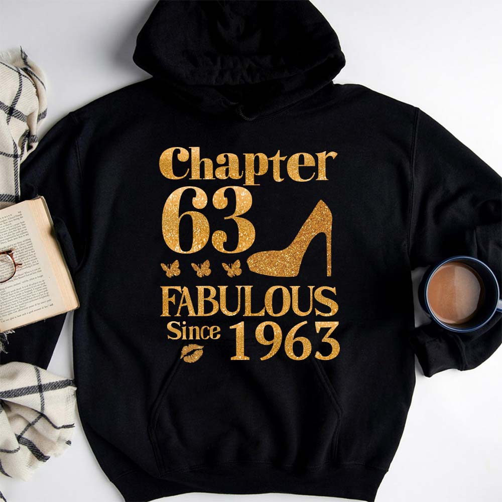 Chapter 63, Fabulous Since 1963 63rd Birthday Unique T Shirt For Woman, Her Gifts For 63 Years Old , Turning 63 Birthday Cotton Shirt