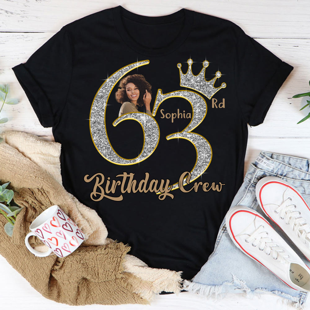 63rd Birthday Shirts, Custom Photo Birthday Shirts, Turning 63 Shirt For Women, Turning 63 And Fabulous Shirt, Best Gifts For Women Turning 63-YPT-HCT