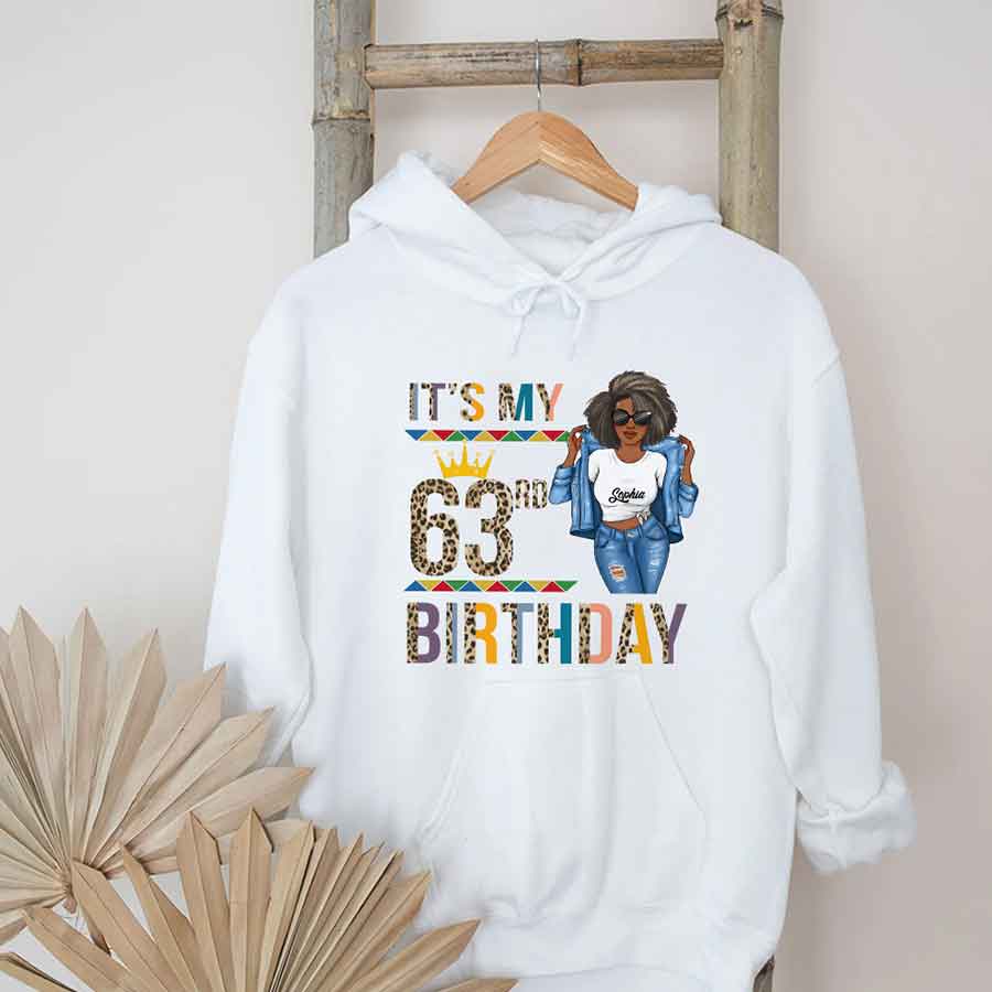 Personalized 63rd Birthday Shirts, Custom Birthday Shirts, Turning 63 Shirt For Women, Turning 63 And Fabulous Shirt, Best Gifts For Women Turning 63-YPT-HCT