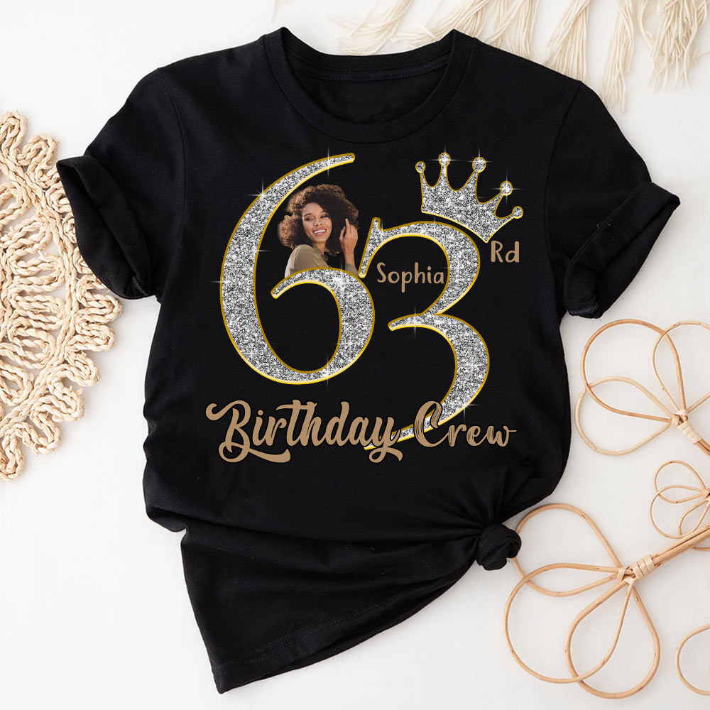 63rd Birthday Shirts, Custom Photo Birthday Shirts, Turning 63 Shirt For Women, Turning 63 And Fabulous Shirt, Best Gifts For Women Turning 63-YPT-HCT