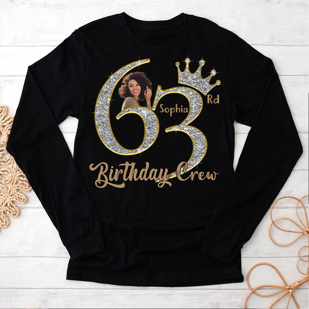 63rd Birthday Shirts, Custom Photo Birthday Shirts, Turning 63 Shirt For Women, Turning 63 And Fabulous Shirt, Best Gifts For Women Turning 63-YPT-HCT