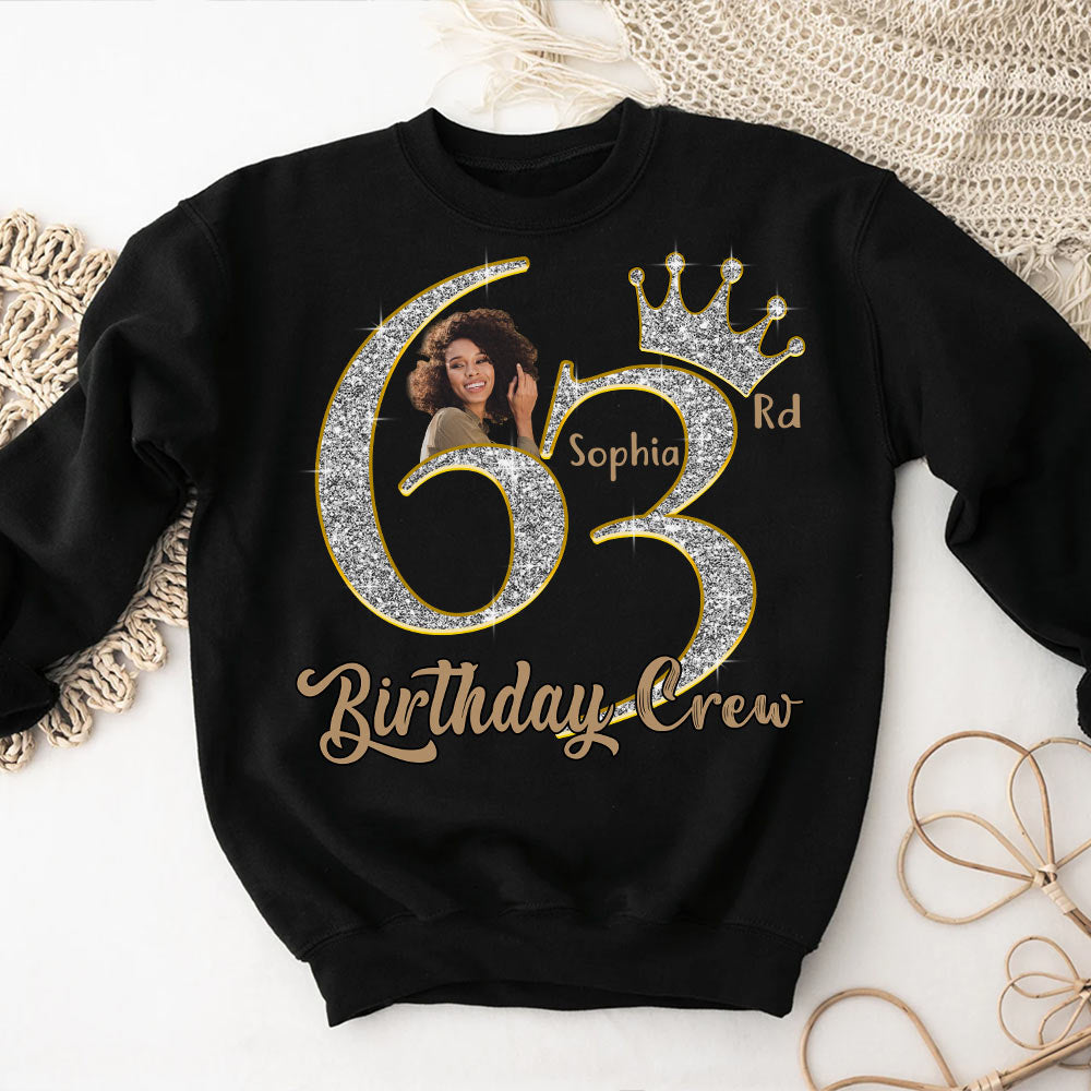 63rd Birthday Shirts, Custom Photo Birthday Shirts, Turning 63 Shirt For Women, Turning 63 And Fabulous Shirt, Best Gifts For Women Turning 63-YPT-HCT