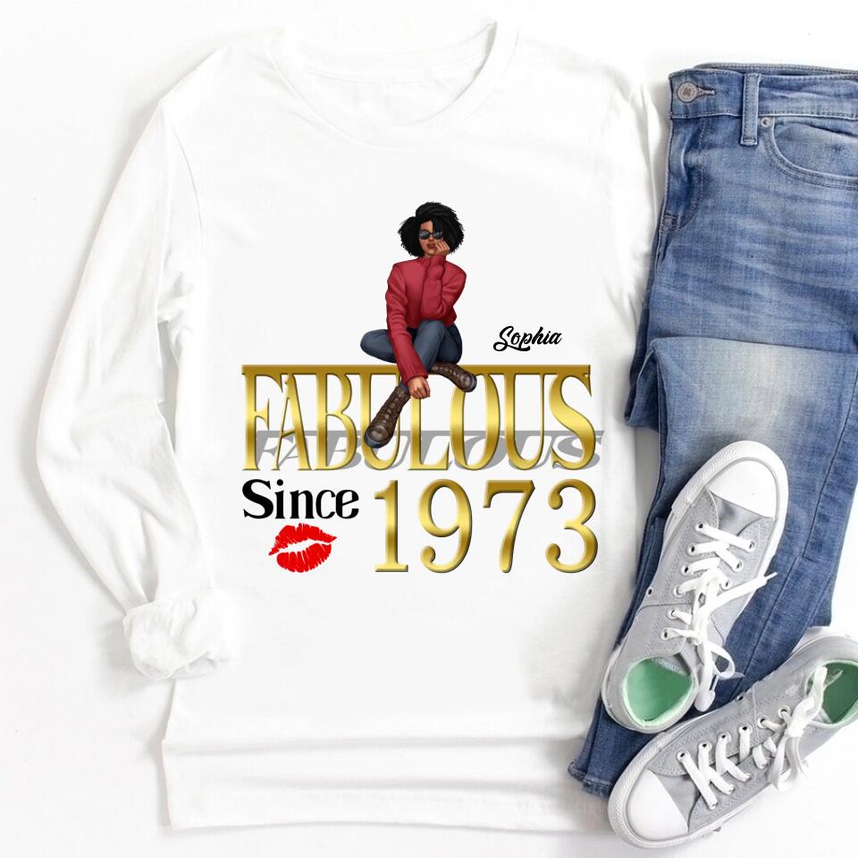 50th Birthday Shirts, Custom Birthday Shirts, Turning 50 Shirt, Gifts For Women Turning 50, 50 And Fabulous Shirt, 1972 Shirt, 50th Birthday Shirts For Her