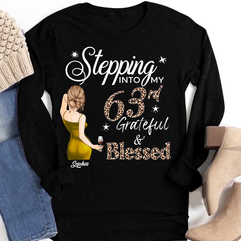 Stepping Into My 63rd Birthday, Custom Birthday Shirts, Vintage 1960 Shirt, 63rd Birthday Unique 63rd Birthday Ideas