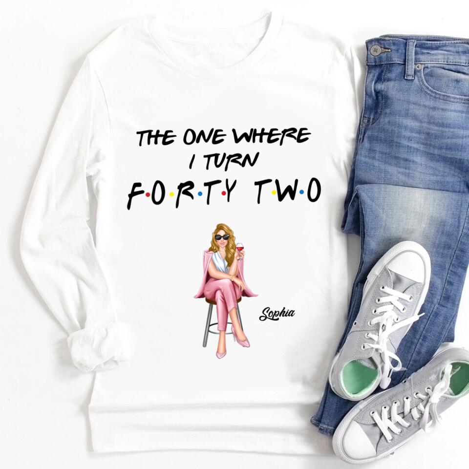 Chapter 42, Fabulous Since 1981 42nd Birthday Unique T Shirt For Woman, Custom Birthday Shirt, Her Gifts For 42 Years Old , Turning 42 Birthday Cotton Shirt