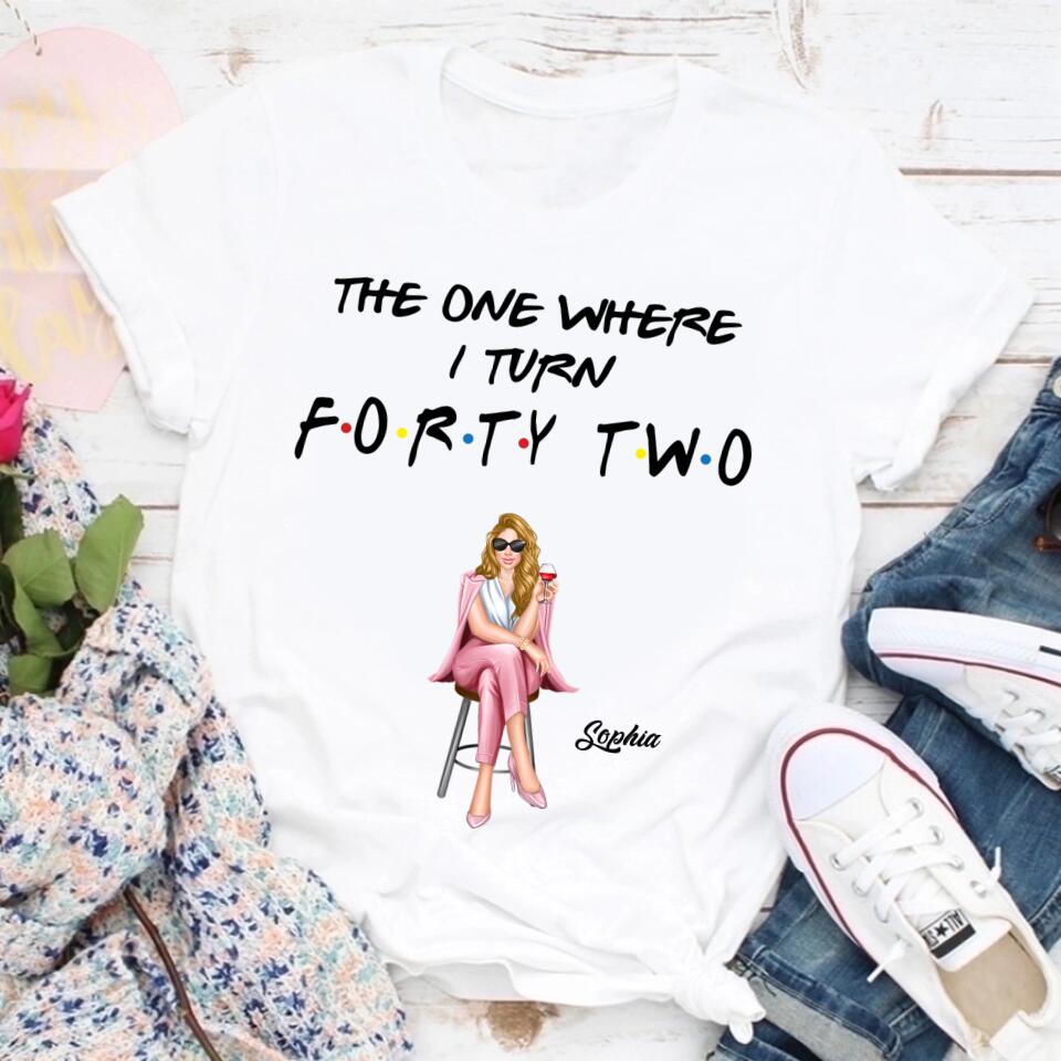 Chapter 42, Fabulous Since 1981 42nd Birthday Unique T Shirt For Woman, Custom Birthday Shirt, Her Gifts For 42 Years Old , Turning 42 Birthday Cotton Shirt