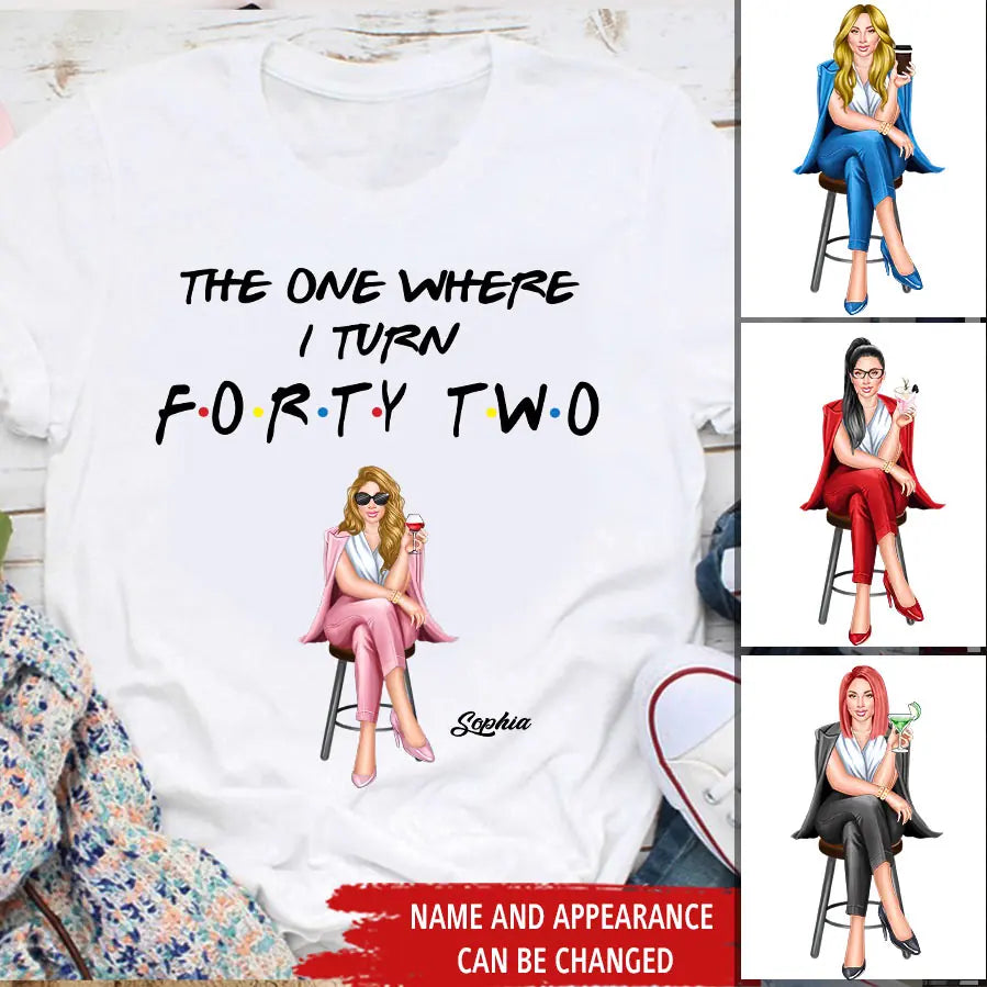 Chapter 42, Fabulous Since 1981 42nd Birthday Unique T Shirt For Woman, Custom Birthday Shirt, Her Gifts For 42 Years Old , Turning 42 Birthday Cotton Shirt