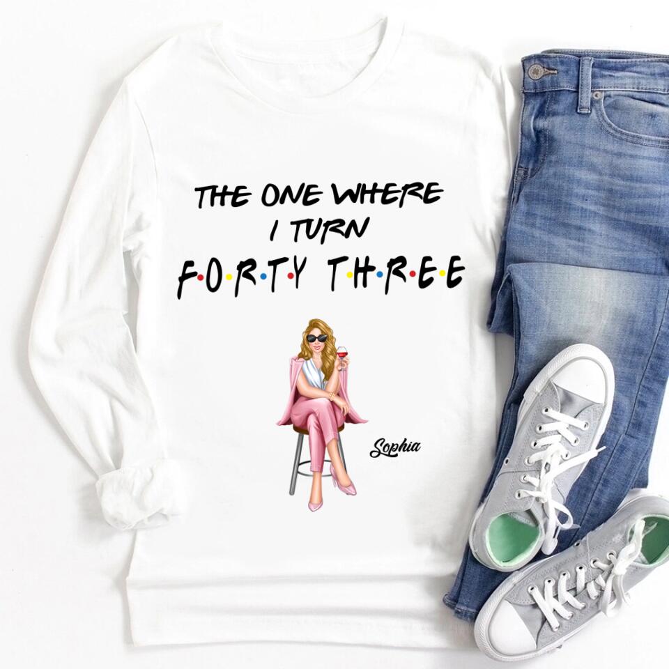 Chapter 43, Fabulous Since 1980 43rd Birthday Unique T Shirt For Woman, Custom Birthday Shirt, Her Gifts For 43 Years Old , Turning 43 Birthday Cotton Shirt