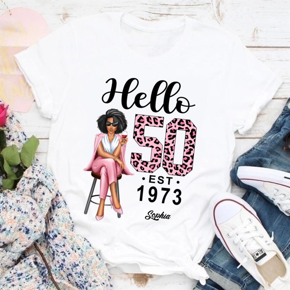 50th Birthday Shirts, Custom Birthday Shirts, Turning 50 Shirt, Gifts For Women Turning 50, 50 And Fabulous Shirt, 1973 Shirt, 50th Birthday Shirts For Her