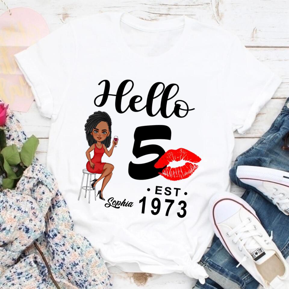 50th Birthday Shirts, Custom Birthday Shirts, Turning 50 Shirt, Gifts For Women Turning 50, 50 And Fabulous Shirt, 1973 Shirt, 50th Birthday Shirts For Her