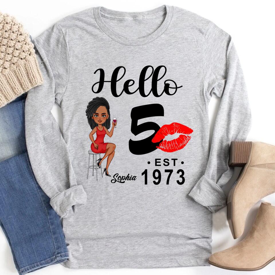 50th Birthday Shirts, Custom Birthday Shirts, Turning 50 Shirt, Gifts For Women Turning 50, 50 And Fabulous Shirt, 1973 Shirt, 50th Birthday Shirts For Her