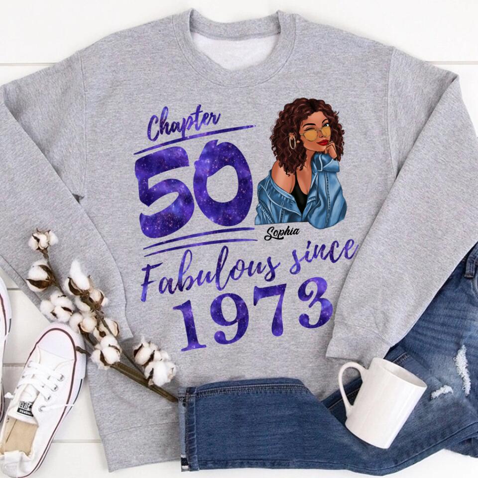 50th Birthday Shirts, Custom Birthday Shirts, Turning 50 Shirt, Gifts For Women Turning 50, 50 And Fabulous Shirt, 1973 Shirt, 50th Birthday Shirts For Her