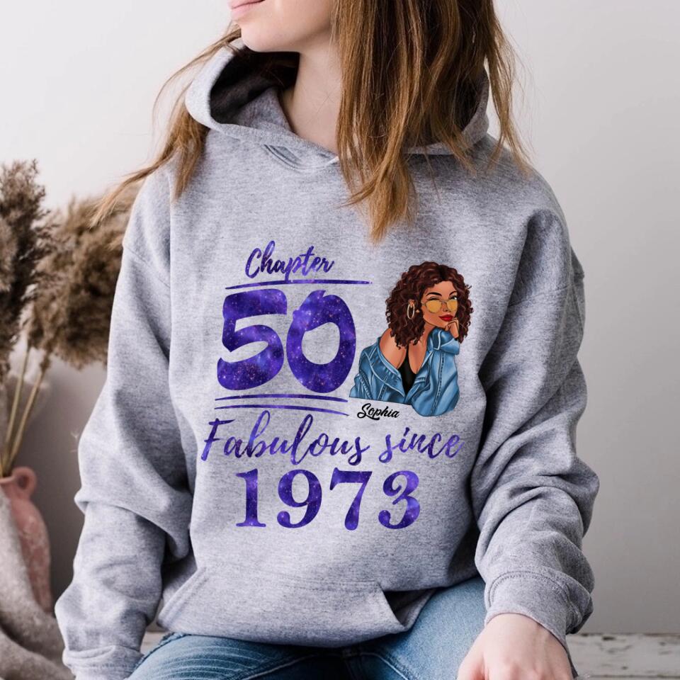 50th Birthday Shirts, Custom Birthday Shirts, Turning 50 Shirt, Gifts For Women Turning 50, 50 And Fabulous Shirt, 1973 Shirt, 50th Birthday Shirts For Her