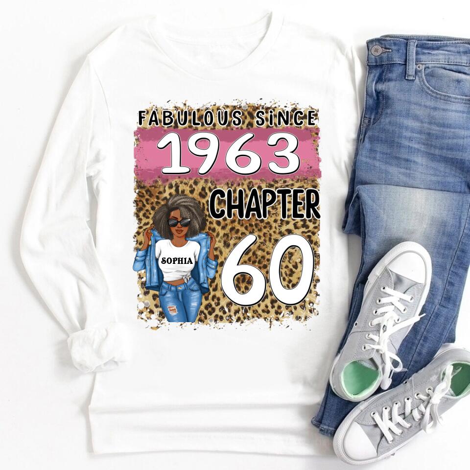 60th Birthday Shirts, Custom Birthday Shirts, Turning 60 Shirt, Gifts For Women Turning 60, 60 And Fabulous Shirt, 1963 Shirt, 60th Birthday Shirts For Her