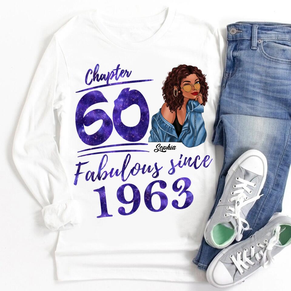 60th Birthday Shirts, Custom Birthday Shirts, Turning 60 Shirt, Gifts For Women Turning 60, 60 And Fabulous Shirt, 1963 Shirt, 50th Birthday Shirts For Her