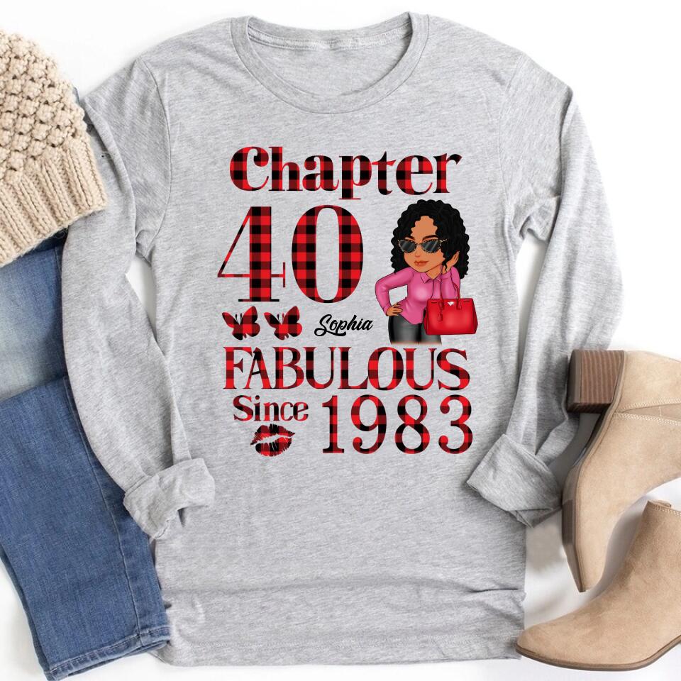 40th Birthday Shirts, Custom Birthday Shirts, Turning 40 Shirt, Gifts For Women Turning 40, 40 And Fabulous Shirt, 1983 Shirt, 40th Birthday Shirts For Her