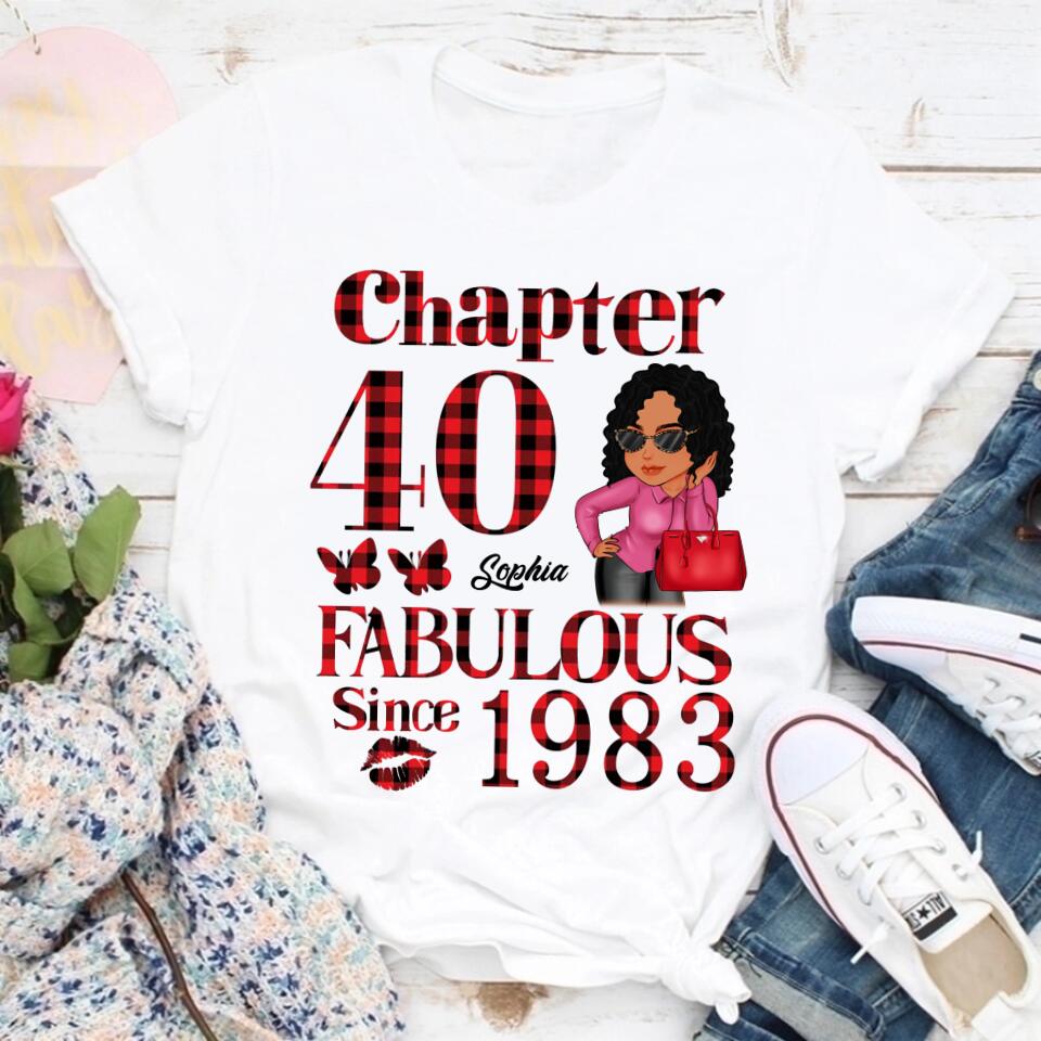 40th Birthday Shirts, Custom Birthday Shirts, Turning 40 Shirt, Gifts For Women Turning 40, 40 And Fabulous Shirt, 1983 Shirt, 40th Birthday Shirts For Her