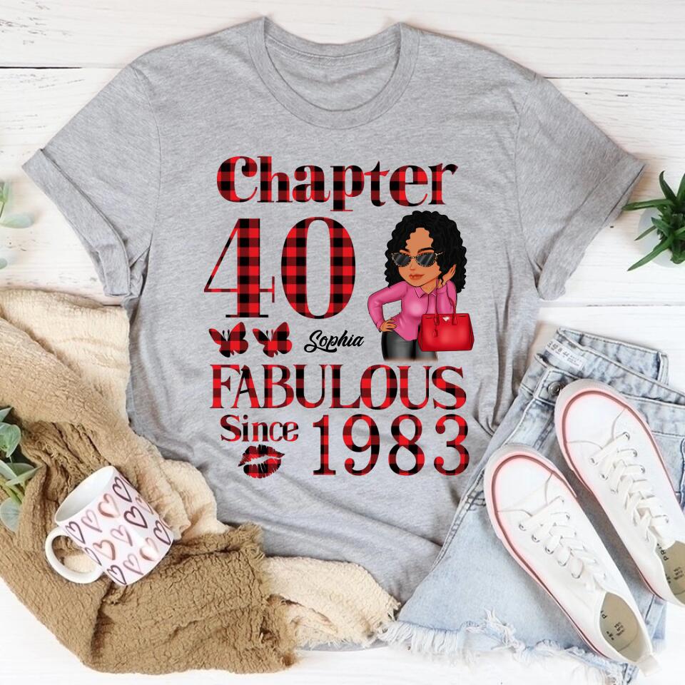 40th Birthday Shirts, Custom Birthday Shirts, Turning 40 Shirt, Gifts For Women Turning 40, 40 And Fabulous Shirt, 1983 Shirt, 40th Birthday Shirts For Her