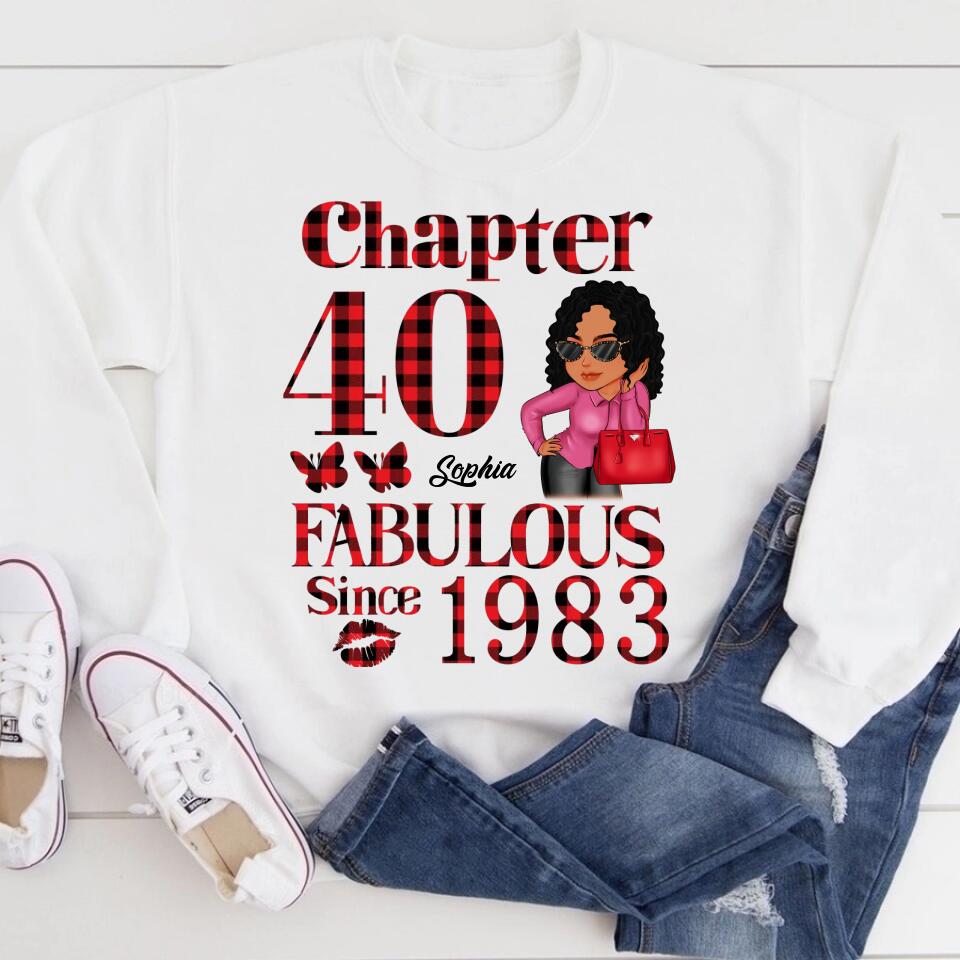 40th Birthday Shirts, Custom Birthday Shirts, Turning 40 Shirt, Gifts For Women Turning 40, 40 And Fabulous Shirt, 1983 Shirt, 40th Birthday Shirts For Her