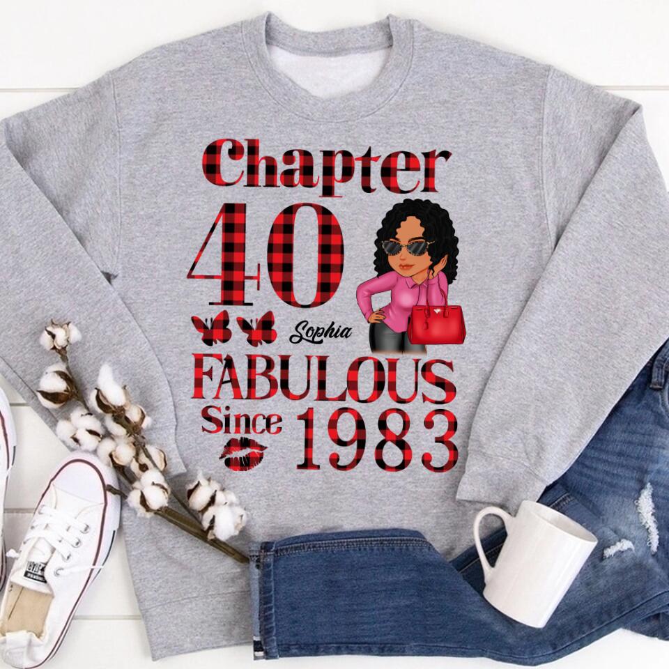 40th Birthday Shirts, Custom Birthday Shirts, Turning 40 Shirt, Gifts For Women Turning 40, 40 And Fabulous Shirt, 1983 Shirt, 40th Birthday Shirts For Her