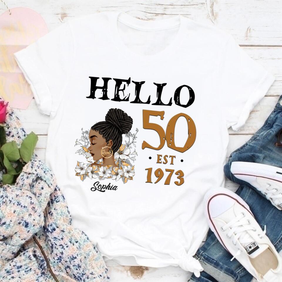 50th Birthday Shirts, Custom Birthday Shirts, Turning 50 Shirt, Gifts For Women Turning 50, 50 And Fabulous Shirt, 1973 Shirt, 50th Birthday Shirts For Her