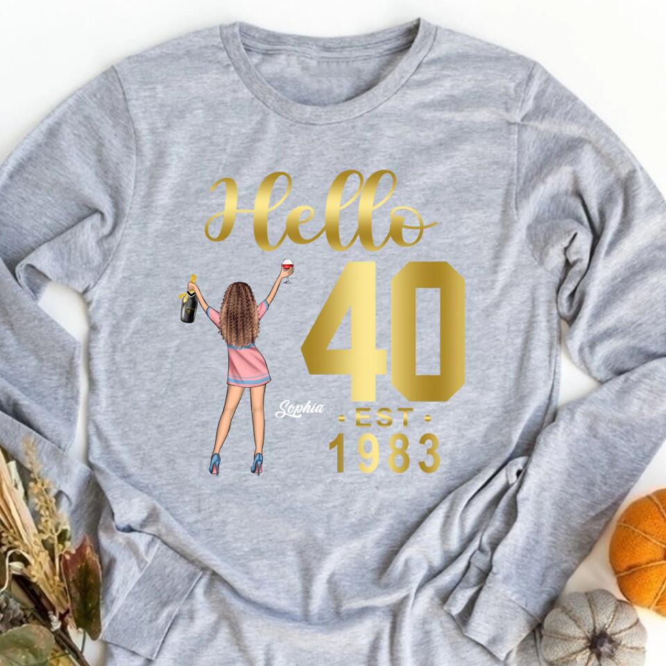 40th birthday shirts for her, Personalised 50th birthday gifts, 1983 t shirt, 40 and fabulous shirt, 40th birthday shirt ideas, gift ideas 40th birthday woman