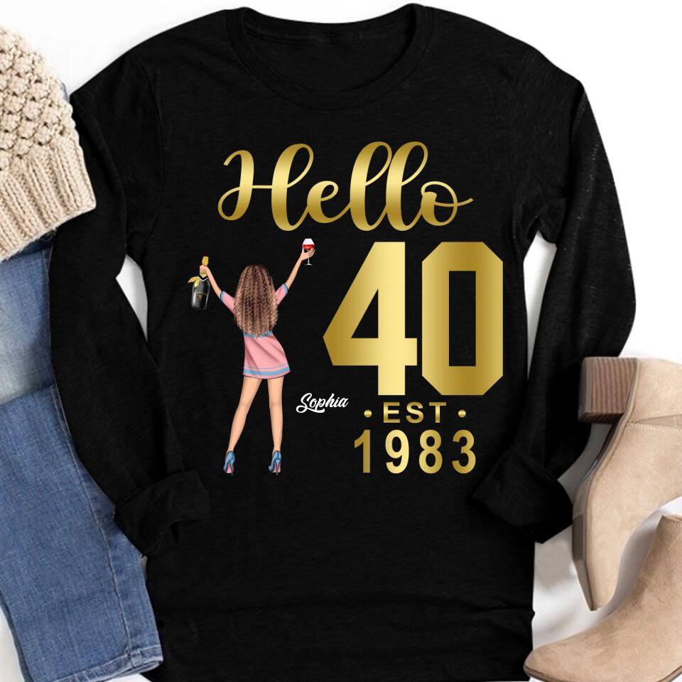40th birthday shirts for her, Personalised 50th birthday gifts, 1983 t shirt, 40 and fabulous shirt, 40th birthday shirt ideas, gift ideas 40th birthday woman