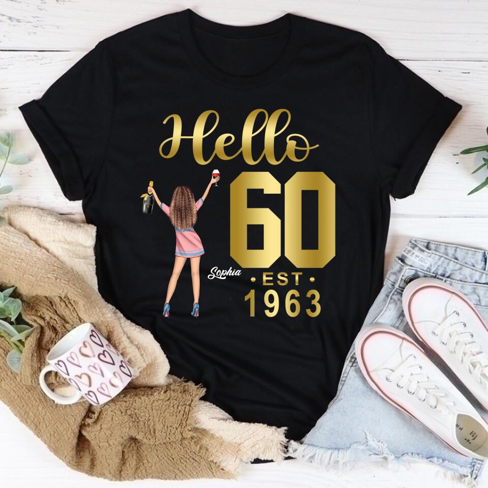 60th birthday shirts for her, Personalised 50th birthday gifts, 1963 t shirt, 60 and fabulous shirt, 60th birthday shirt ideas, gift ideas 60th birthday woman