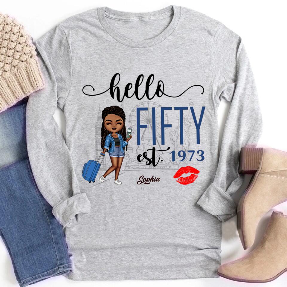 50th Birthday Shirts, Custom Birthday Shirts, Turning 50 Shirt, Gifts For Women Turning 50, 50 And Fabulous Shirt, 1973 Shirts, 50th Birthday Shirts For Her