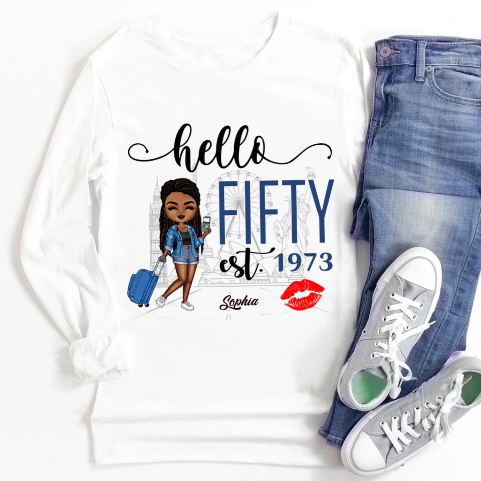 50th Birthday Shirts, Custom Birthday Shirts, Turning 50 Shirt, Gifts For Women Turning 50, 50 And Fabulous Shirt, 1973 Shirts, 50th Birthday Shirts For Her