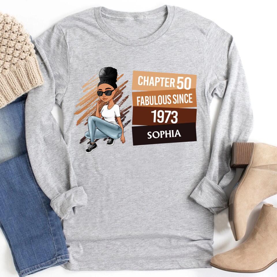 50th birthday shirts for her, Personalised 50th birthday gifts, 1973 t shirt, 50 and fabulous shirt, 50th birthday shirt ideas, gift ideas 50th birthday woman