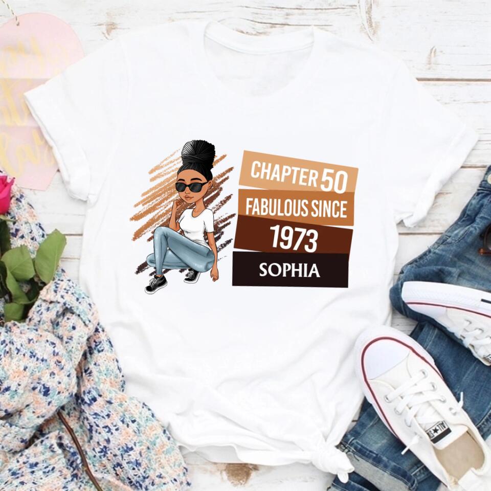 50th birthday shirts for her, Personalised 50th birthday gifts, 1973 t shirt, 50 and fabulous shirt, 50th birthday shirt ideas, gift ideas 50th birthday woman