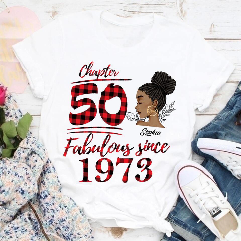 50th Birthday Shirts, Custom Birthday Shirts, Turning 50 Shirt, Gifts For Women Turning 50, 50 And Fabulous Shirt, 1973 Shirt, 50th Birthday Shirts For Her
