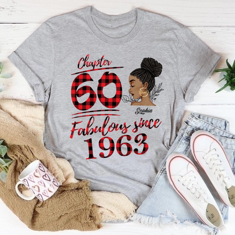60th Birthday Shirts, Custom Birthday Shirts, Turning 60 Shirt, Gifts For Women Turning 60, 60 And Fabulous Shirt, 1963 Shirt, 50th Birthday Shirts For Her