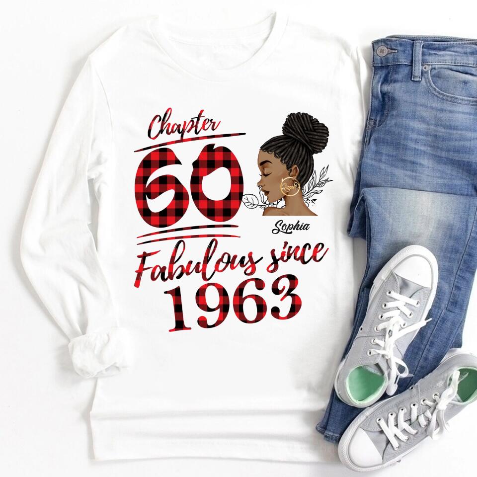 60th Birthday Shirts, Custom Birthday Shirts, Turning 60 Shirt, Gifts For Women Turning 60, 60 And Fabulous Shirt, 1963 Shirt, 50th Birthday Shirts For Her