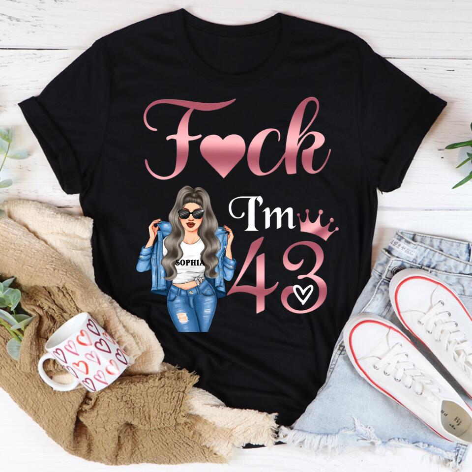 Custom Birthday Shirts, Chapter 43, Fabulous Since 1980 43rd Birthday Unique T Shirt For Woman, Her Gifts For 43 Years Old