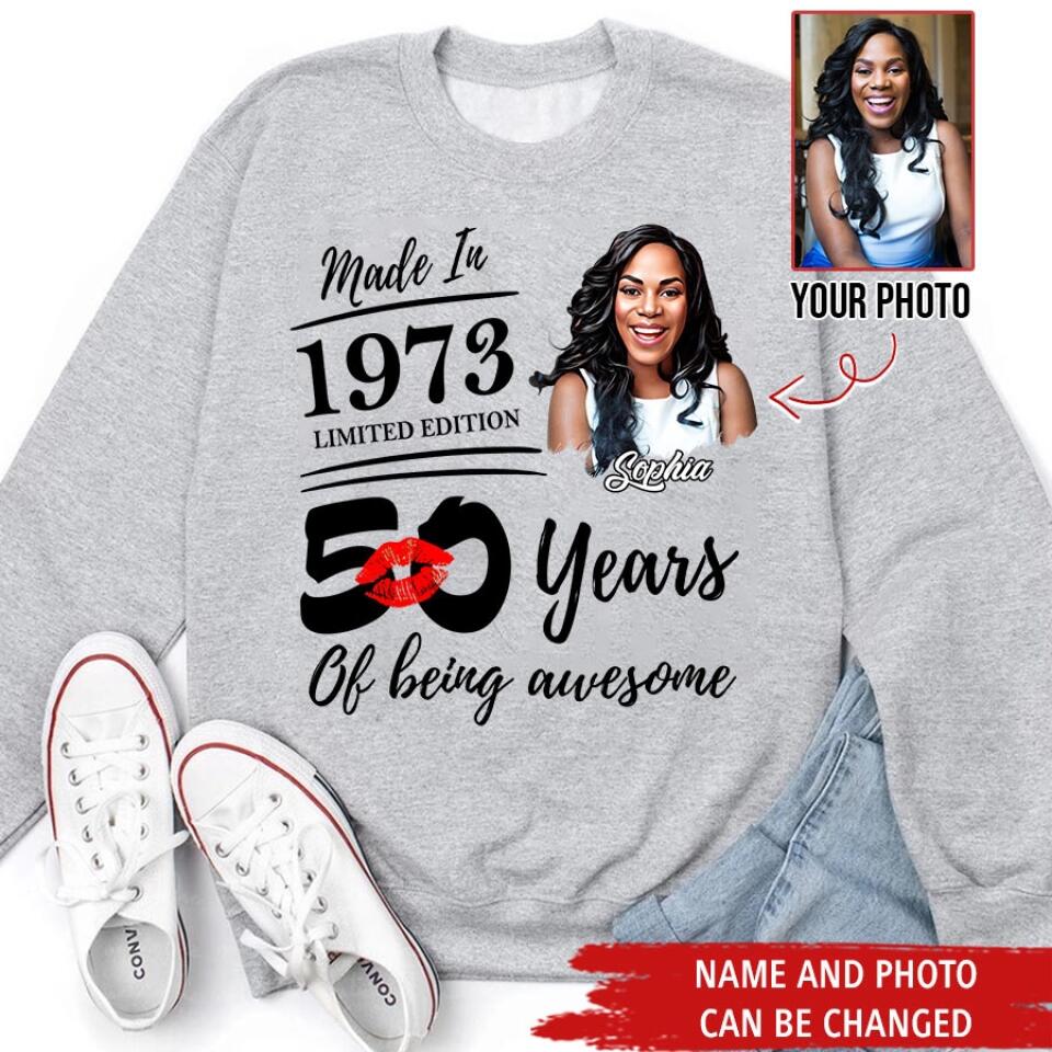 50th Birthday Shirts, Custom Birthday Shirts, Turning 50 Shirt, Gifts For Women Turning 50, 50 And Fabulous Shirt, 1973 Shirt