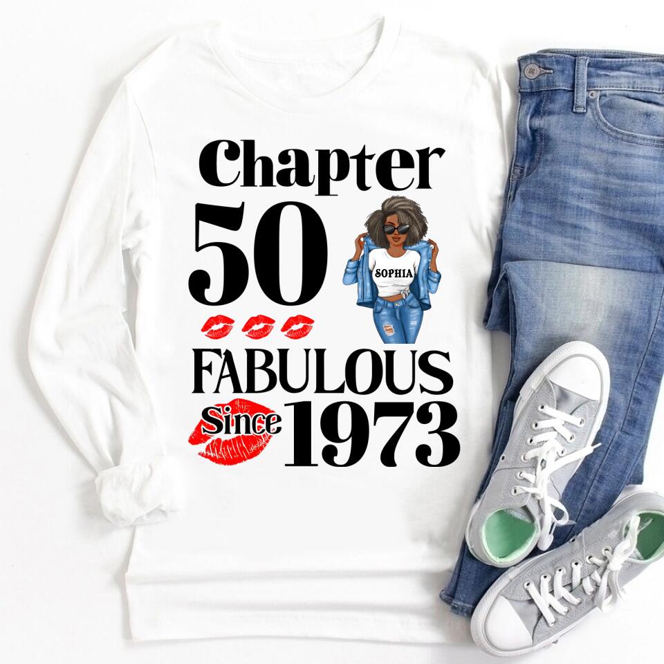 50th Birthday Shirts, Custom Birthday Shirts, Turning 50 Shirt, Gifts For Women Turning 50, 50 And Fabulous Shirt, 1973 Shirt, 50th Birthday Shirts For Her