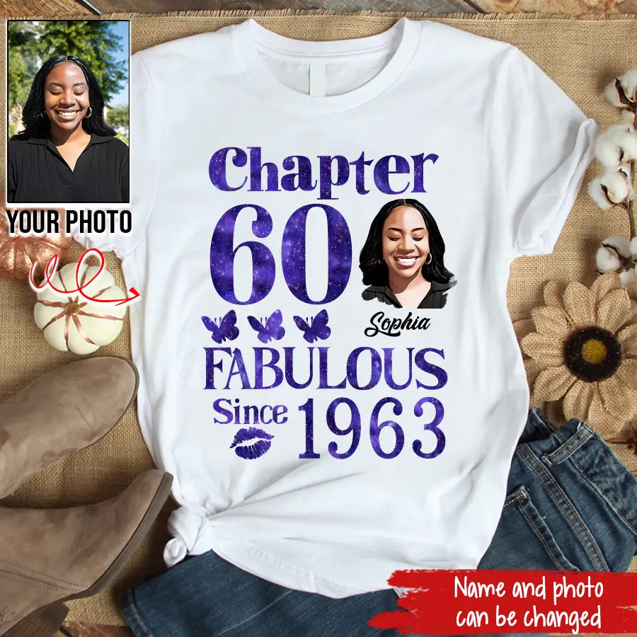 60th Birthday Shirts, Custom Birthday Shirts, Turning 60 Shirt, Gifts For Women Turning 60, 60 And Fabulous Shirt, 1966 Shirt, 50th Birthday Shirts For Her