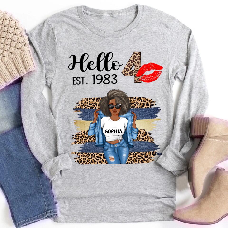 40th Birthday Shirts, Custom Birthday Shirts, Turning 40 Shirt, Gifts For Women Turning 40, 40 And Fabulous Shirt, 1983 Shirt, 40th Birthday Shirts For Her