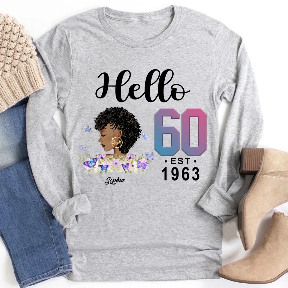 Chapter 60, Fabulous Since 1963 60th Birthday Unique T Shirt For Woman, Custom Birthday Shirt, Her Gifts For 60 Years Old , Turning 60 Birthday Cotton Shirt