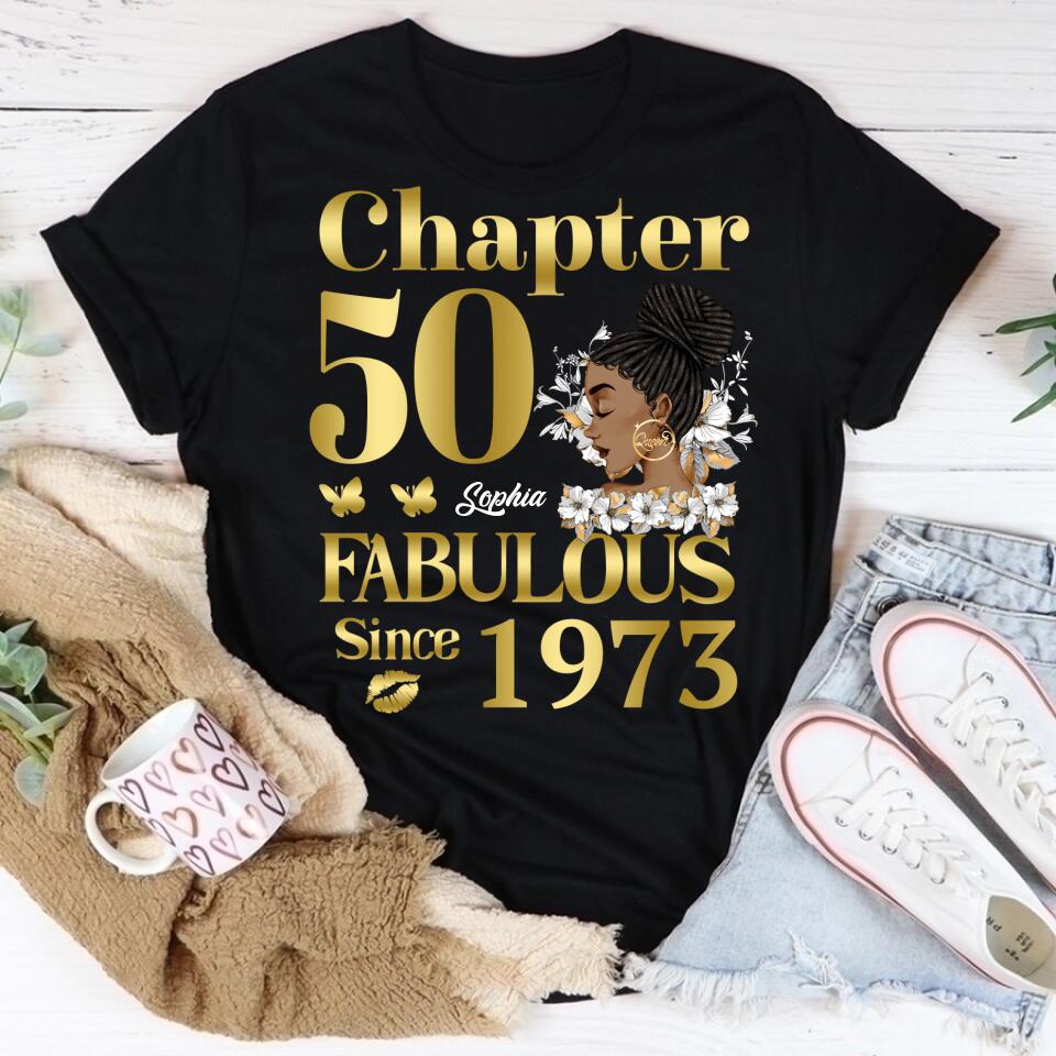 50th Birthday Shirts, Custom Birthday Shirts, Turning 50 Shirt, Gifts For Women Turning 50, 50 And Fabulous Shirt, 1973 Shirt, 50th Birthday Shirts For Her