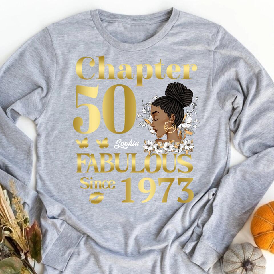 50th Birthday Shirts, Custom Birthday Shirts, Turning 50 Shirt, Gifts For Women Turning 50, 50 And Fabulous Shirt, 1973 Shirt, 50th Birthday Shirts For Her