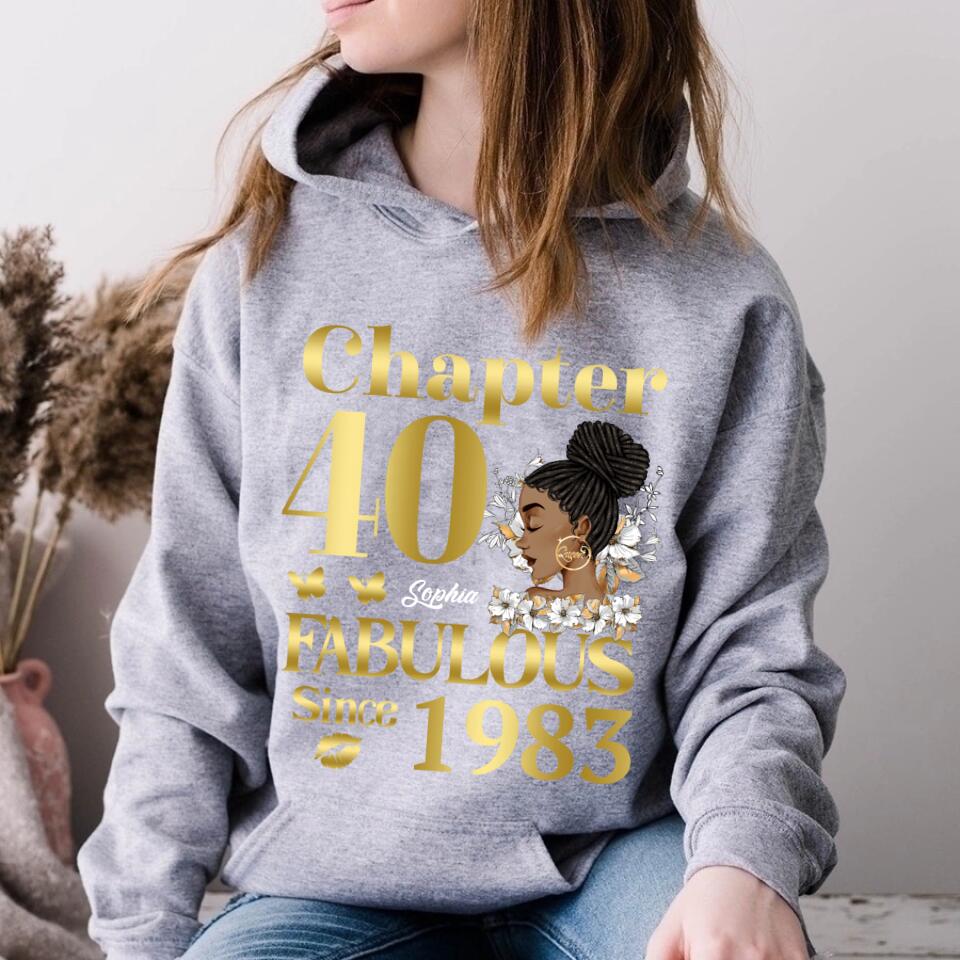 40th Birthday Shirts, Custom Birthday Shirts, Turning 40 Shirt, Gifts For Women Turning 40, 40 And Fabulous Shirt, 1983 Shirt, 40th Birthday Shirts For Her