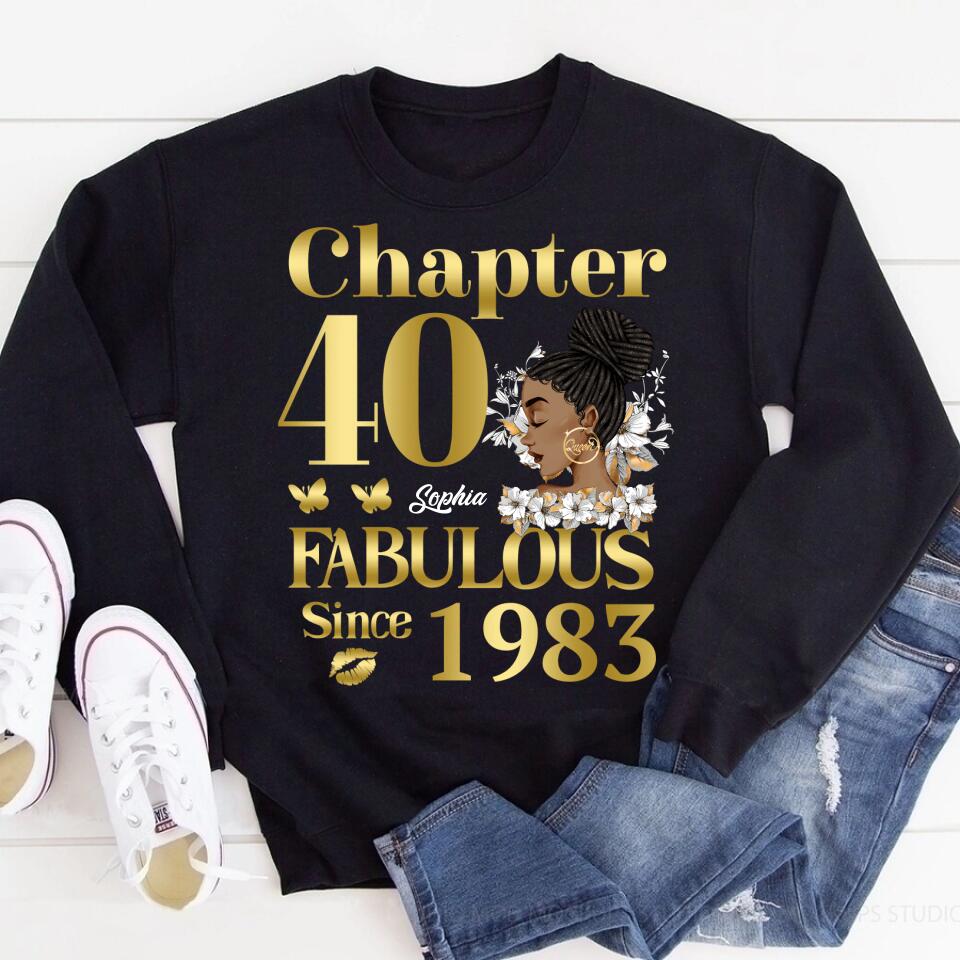 40th Birthday Shirts, Custom Birthday Shirts, Turning 40 Shirt, Gifts For Women Turning 40, 40 And Fabulous Shirt, 1983 Shirt, 40th Birthday Shirts For Her