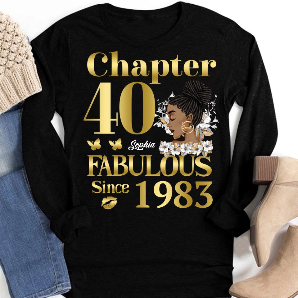 40th Birthday Shirts, Custom Birthday Shirts, Turning 40 Shirt, Gifts For Women Turning 40, 40 And Fabulous Shirt, 1983 Shirt, 40th Birthday Shirts For Her