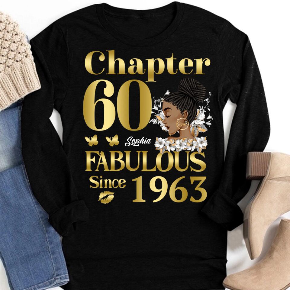 60th Birthday Shirts, Custom Birthday Shirts, Turning 60 Shirt, Gifts For Women Turning 60, 60 And Fabulous Shirt, 1963 Shirt, 60th Birthday Shirts For Her