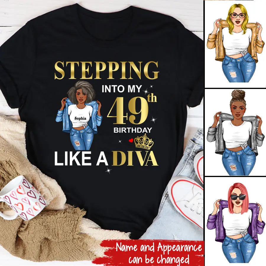 49th Birthday Shirts, Custom Birthday Shirts, Turning 49 Shirt, Gifts For Women Turning 49, 49 And Fabulous Shirt, 1974 Shirt, 49th Birthday Shirts For Her