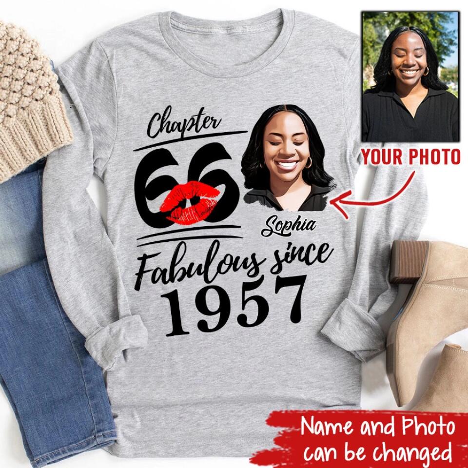 66th Birthday Shirts, Custom Birthday Shirts, Turning 66 Shirt, Gifts For Women Turning 66, 66 And Fabulous Shirt, 1957 Shirt, 66th Birthday Shirts For Her